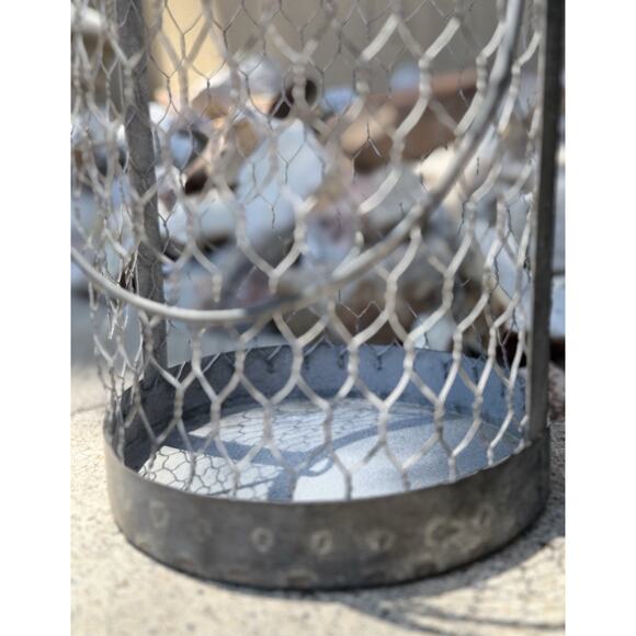 8" & 6” Hanging Wire Baskets Lantern/Candle Holder NWOT - Picture 6 of 7